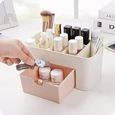 Multi-Compartment Makeup Organizer Box | Cosmetic & Vanity Storage Case